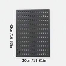 1pc Black Pegboard Wall Organizer, Multifunctional Wall Storage Rack, Suitable For Craft Room, Bathroom, Pantry, Office And Game Set, Wall Hanging Solution For Headphones, Keyboards, And Game Consoles, Utility Racks