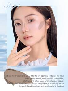 FLORTTE Glass Sea Series Dual-Ended Highlighter & Contour Pencil - 01# Pearl Reef - View 6