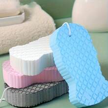 1 قطعة/4 قطع إسفنجة استحمام مقشرة الوجه - مقشرة سمكة ثقيلة الوزن، تنظيف الجسم وإزالة الجلد الميت، إسفنجة استحمام سريعة التجفيف، أبيض ناعم، رمادي، أزرق، وردي، لاستخدام الحمام والسبا والصالون - مقشر، سطح مزخرف، إسفنجة مقشرة متينة