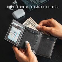 Billetera Tarjetero Hombre,Carteras para Caballero,Carteras para Caballero Rfid,Regalos para Hombre - Marrón - Ver 2