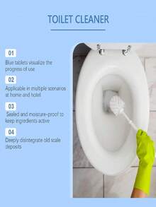 2pcs Toilet Cleaner, Fragrant Stain Removal & Glaze Maintenance Cleaner, Suitable For Hotel & Home Bathroom - Multicolor - View 7