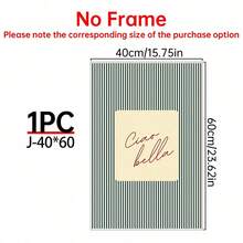 1pc Ciao Bella Poster Decoration, Wall Art, Girly Room Decor, Cute Wall Art, Pink Retro Poster, Wall Decoration Poster, Wall Canvas Decoration, Ideal Gift For Bedroom Living Room