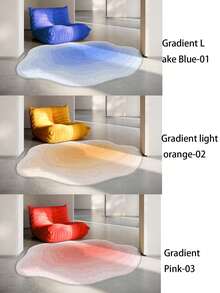 1pc Imitation Cashmere Carpet, Thickened Living Room Sofa And Coffee Table Floor Mat, Irregular Cloud Bed Blanket In The Bedroom, Kitchen Mat, Bedroom Plush Mat - Multicolor - View 14