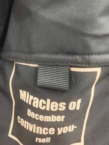 New Men's Thick Long Letter Zip-Up Loose Hooded Down Jacket