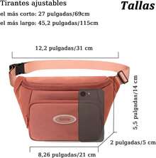 Riñonera Mujer,Cangurera Deportiva Bolsa de Pecho Correa Ajustable Bolso de Cintura/Fanny Pack Impermeable Ligero para Gimnasio, Marcha, Viaje Senderismo, Ciclismo, Running y Uso Diario - Crema - Ver 7