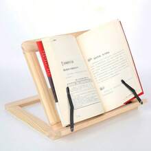 Look Bookshelf Wooden Reading Bookshelf Children's Reading Stand Notebook Stand Reading Anti-Myopia Bookshelf - 彩色 - 查看 6