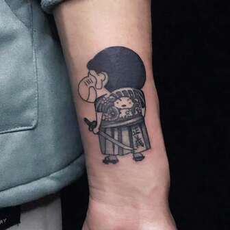 (Cartoon Full Back) Temporary Tattoo Stickers, Realistic & Long-Lasting Temporary Tattoos, Waterproof & Scratch-Resistant, Lasts 7-15 Days