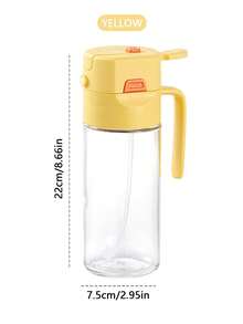 1pc High-Quality Oil Sprayer, Multiple Styles And Capacities Available, Made Of Premium PP Material And Thick Glass Bottle, Integrated Spraying Design, Easy Oil Quantity Control, Suitable For Cooking, Healthy Eating, Salad Making, Baking And Frying, Precise Oil Control, No Oily Residue, Easy To Clean And Durable, Suitable For Households, Restaurants, Fitness Enthusiasts And Other Users. - Yellow-charles - View 2