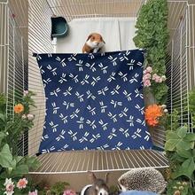 Small Animal Hideaway& Hammock, Cozy House With Roof For Small Pets To Sleep And Hide - Washable Pet Cave& Hideout Corner, Hanging Hammock Hideout Bed, Cage Accessories For Guinea, Hamster, Rat, Glider, Squirrel, Ferret, Kitten, Squirrel, Chinchilla