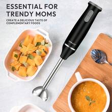 SOKANY 5-IN-1 Elektrischer Mixer, 800W Hochleistung, 2-Gang Drehzahlregelung, abnehmbarer Sockel. Enthält einen Rührstab, Schneebesen, Fleischwolf-Schüssel, Milchaufschäumer und Mahlbecher. Geeignet zum Eierschlagen, Fleischverrühren, Zubereitung von Beikost und Entsaften. Ein Schneebesen, der sich sehr gut für Familien und Hotels eignet, sowie ein Fruchtnahrungsergänzungsmittel.