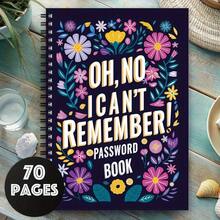 Interesting Spiral Password Notebook 1 Piece, Password Notebook For Internet Website Address Login Details, Password Journal To Keep You Organized, Scrapbook Kit Craft Supplies