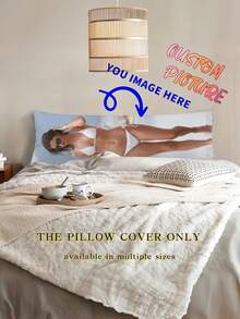 1pc Custom Picture Pillow Cover, Customized Photo Or Text Long Body Pillow Case, Personalized Custom Gifts Any Picture Two-Sides Design Throw Pillow(20"X54") Custom, Unique, Personalized Ideal Gifts For Girlfriend, Ideal Gifts For Friends, Ideal Gifts For Family Him, Her, Boyfriend, Girlfriend, Dad, Family, Mom, Friends For Anniversaries, For Graduation, For Housewarming, For Weddings - Multicolor - View 14