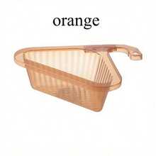 Cesta de drenaje triangular para fregadero, cesta de drenaje de cocina, atrapador de residuos de comida de fregadero de cocina autolimpiante que cuelga del grifo, atrapador de basura de fregadero para restos de comida