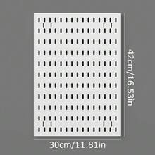 1pc Black Pegboard Wall Organizer, Multifunctional Wall Storage Rack, Suitable For Craft Room, Bathroom, Pantry, Office And Game Set, Wall Hanging Solution For Headphones, Keyboards, And Game Consoles, Utility Racks