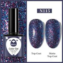XEIJAYI 1 Bottle Gel Nail Polish, Popular Series Nail Gel, 141 Vibrant Colors, Suitable For All Seasons - UV/LED Removable Semi-Permanent Nail Polish, Suitable For DIY Nail Art Design, Gift For Women - 中紫紅色 - 查看 9