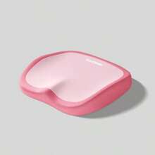 1件套人体工学腰部支撑垫，适用于办公椅，记忆海绵靠背和坐垫，柔软涤纶面料，舒适减压设计，适合家庭和办公室使用，可手洗，黑色和灰色可选。椅垫、坐垫、办公用品、椅子靠垫、游戏椅、办公桌配件