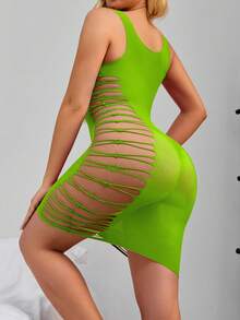 Biancheria intima sexy, lingerie sexy, gonnellina copri-bikini in rete jacquard prospettica