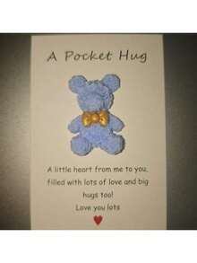 1/6/12 Pieces, Glitter Bear-Shaped Resin Gift, Water Cup Fridge Magnet Decoration DIY Pocket Hug Greeting Card, Rose Flower Little Bear Epoxy Resin Accessories, Cream Glue DIY Hair Accessory Hair Tie Pendant, Halloween Card, Funny Card, Greeting Card