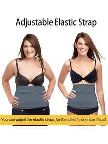 Castor Oil Compress Set, Reusable Castor Oil Compress Pack (For Neck And Waist), Adjustable Castor Oil Compress Pad - Dark Grey - View 4