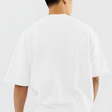 Camiseta streetwear Oversized Academia Estampa Jesus Cristo Gym Bt588 - Branco - Visão 2