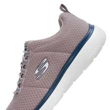 Skechers Zapatos para correr de hombre - Gris topo/azul marino - Ver 8