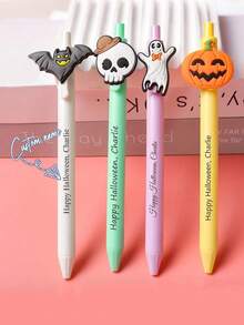 Spersonalizowany długopis dekoracyjny na Halloween, długopis z miękką naklejką z motywem Halloween, spersonalizowane artykuły szkolne i biurowe na Halloween, promocyjny długopis z motywem Halloween