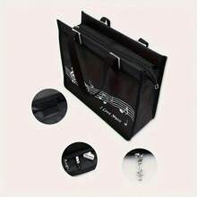 1pc Music Note Sheet Music Bag, Large Capacity Waterproof Sheet Music Bag For Students, Shoulder Handbag For Music Class, Music Notation Bag, Music Learning Travel Bag, Music Accessory Organizer, Durable And Spacious, Suitable For Music Classroom, Performances, Outdoor Activities, Teaching, Band Gear, Music Gifts, Back To School Gifts, Birthday Gifts, Holiday Gifts
