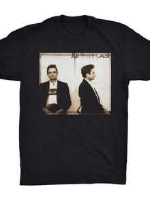 Johnny   T-Shirt.   Cash Mugshot. Music T-Shirt. Graphic Tee. Country Music T-Shirt. - màu đen - Xem 1