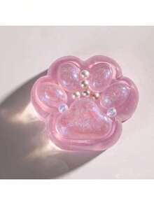 1 pieza Juguete de apretón de garra de gato de alivio de estrés extra grande, juguete de apretón de garra de gato transparente de 230g de grosor extra y de colores aleatorios para alivio de estrés