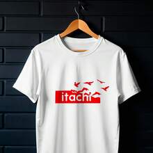 T-Shirt Shirt  Crows Itachi Uchiha Streetwear Oversized Unisex Ref3725 - 白色 - 查看 7