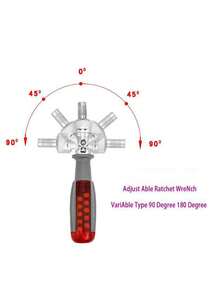 10-In-1 Manual Ratchet Screwdriver Set - Heavy Duty Metal Tool Kit With Rotating Head And Hidden Bit Slots, No Power Or Battery Needed For Use In Tight Spaces, Stylish