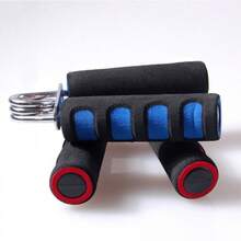 1PCS  Hand Grip Strengthener, A-Type Hand Grip Strengthener, Fingerprint Dual-Color Cotton Cover Hand Grip Strengthener, Home Fitness, Prevent Mouse Fingers - 隨機 - 查看 2