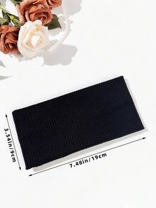 4pcs Women's Fashion Casual Solid Color Knitted Elastic Wide Headbands, Soft & Comfortable Sweat-Absorbent, Suitable For Daily Commute, Fitness, Outdoor Sports, Can Be Matched With Any Occasion Fall Winter Hair Band Hair Accessories For Women For Vacation Outfits Woman Women Bandanas Winter Head Scarf