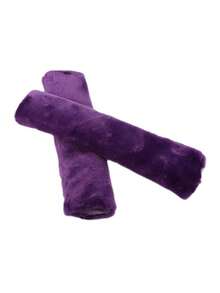 2Pcs Soft Car Seatbelt Cover Sheepskin Seat Belt Pillow Pad Seat Belt Strap Cover Shoulder Pads For Bag Car Accessories - Multicolor - View 21