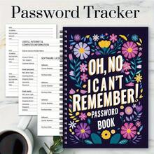 Interesting Spiral Password Notebook 1 Piece, Password Notebook For Internet Website Address Login Details, Password Journal To Keep You Organized, Scrapbook Kit Craft Supplies