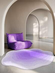 1pc Imitation Cashmere Carpet, Thickened Living Room Sofa And Coffee Table Floor Mat, Irregular Cloud Bed Blanket In The Bedroom, Kitchen Mat, Bedroom Plush Mat - Multicolor - View 6