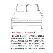 3 件简约数码印花柔软舒适床上用品套装，包括 1 件床笠和 2 件枕套，豹纹、心形、花朵、玫瑰图案，数码印花技术，清新风格床上用品套装适用于卧室、客房、特大号/大号/单人床，亲肤、透气、双面、四季皆宜，可机洗