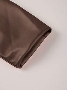 Risissida Women's Fall/Winter Street Wear Faux Leather Cropped Biker Jacket - Asymmetric Zip, Adjustable Belt For Edgy Urban Street Commuting Spring White - Brown - View 11