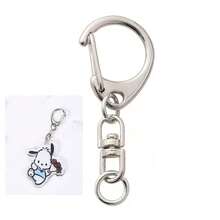 10/20/30/50 件小号 C 形金属钥匙圈，DIY 钥匙扣，带旋转扣