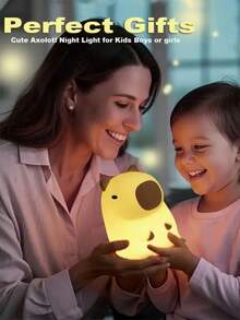 1pc Capybara Silicone Night Light, Battery Powered, Sleep Companion Bedside Lamp, Small Night Light For Children, Cute Night Light For Boys And Girls, Suitable For Room Decoration, Bedroom Decoration, Birthdays, Christmas, Holiday Gifts, Suitable For Indoor Bedroom, Living Room, Office Decoration, Children's Room Decoration, Baby Room Decoration - Warm White Light - View 6