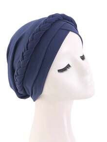 1pc Handmade Woven Headscarf, African Style Headwrap, Hair Turban, Women's Chemo Cancer Hat, Pre-Twisted Braided Headband, Suitable For Daily Use