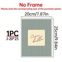 1pc Ciao Bella Poster Decoration, Wall Art, Girly Room Decor, Cute Wall Art, Pink Retro Poster, Wall Decoration Poster, Wall Canvas Decoration, Ideal Gift For Bedroom Living Room