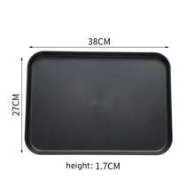 Plateau noir très attrayant, assiette de maison d'hôtel, rangement de cuisine de luxe léger, assiette à thé, assiette de barbecue, cantine, plateau de service d'hôtel, assiette à collation, plateau de décoration pour fête, mariage et vacances