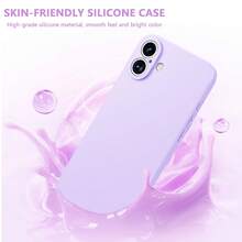 液态硅胶手机壳，兼容三星 Galaxy S25 Ultra 和 13/16 Pro Max/11，兼容 型号 A06/A16/A26/A36/A56/A15/A35/A55 等。 - 紫色 - 查看 2