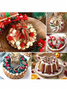 1pc Christmas Bow Wreath Silicone Cake Mold - Versatile Baking & Dessert Mold For DIY Pastries, Mousse, And More - Perfect For Holidays Like Christmas, Easter, Valentine's, Thanksgiving Christmas Christmas Decorations Christmas Pajamas Christmas Gifts Christmas Decor