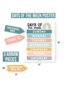 Classroom Calendar, 98 Pieces, Bulletin Board, Hadley Designs, Calendars & Planners, Calendar 2025, Calendar Creative Minimalist, Calendar>Teacher, Yearly Calendars, Calendario 2025-2026, Academic Calendar 2025-2026, Wall Calendar 2025, Numbers Calendar, - Boho Muted - 查看 2
