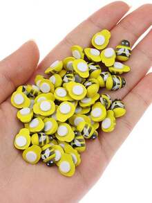 10pcs/20pcs Micro Landscape Decor Wooden Craft Beetle, Ladybug, Bee DIY Accessories