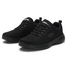 Skechers 男士轻便缓震跑步鞋、户外运动鞋、休闲运动鞋 - 全黑色 - 查看 5