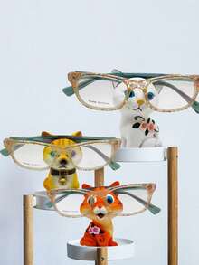 1pc ABS Cute Animal Glasses Storage Rack, Suitable For Home Decoration And Gift Giving