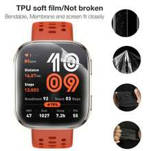 3 Peças Filme Hidrogel Macio para Amazfit Bip 5/Bip 6, Filme Protetor de Tela Flexível de Alta Transparência, Acessório Protetor Antirrisco TPU que se Ajusta Perfeitamente